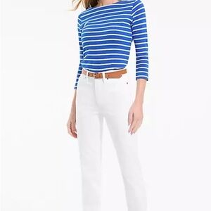 Lands End Size 14 MedRise White Women's Jeans